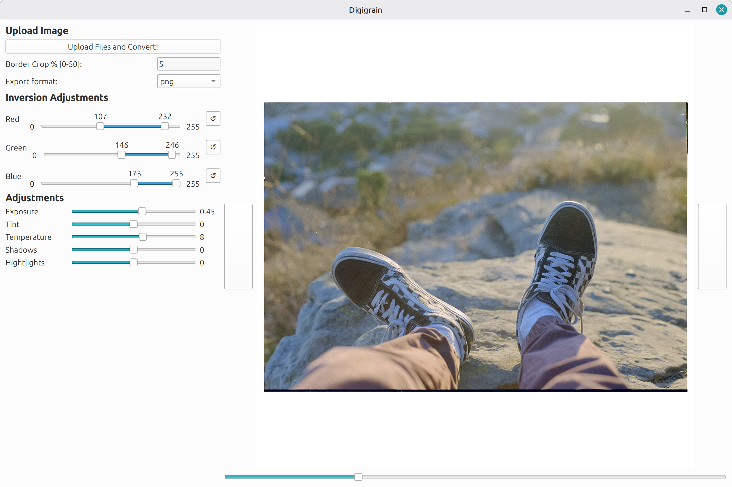 Screenshot showing the OpenNeg UI.
